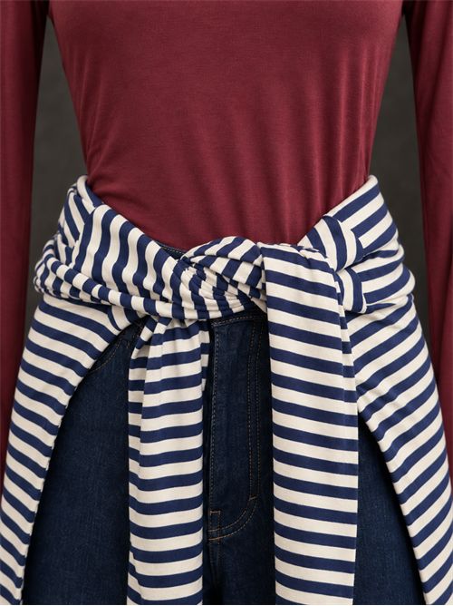 maglia college riga taglio vivo SUSY STAR | MAG002BLU NOTTE